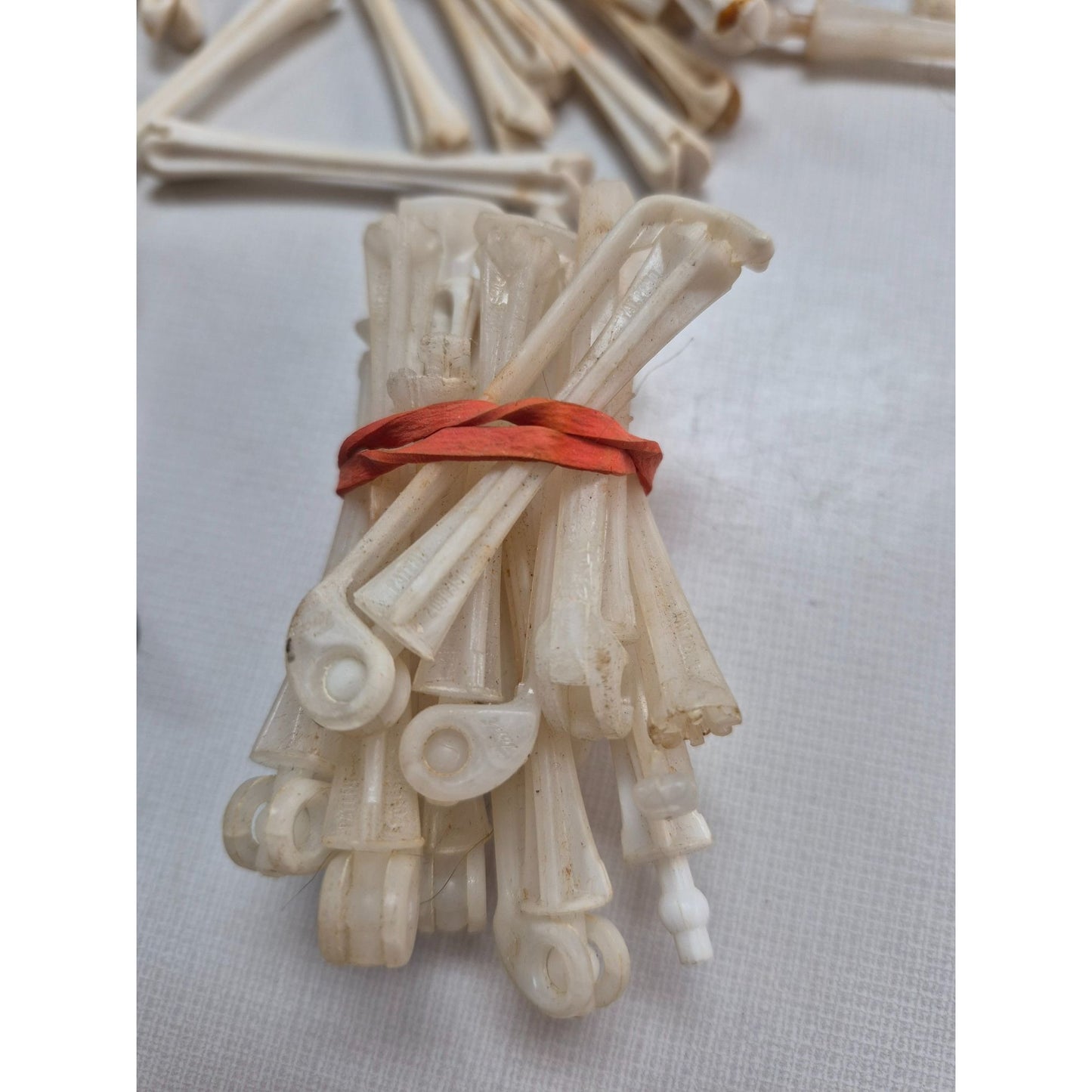 Vintage Plastic Rubber Hair Rollers Curlers Set