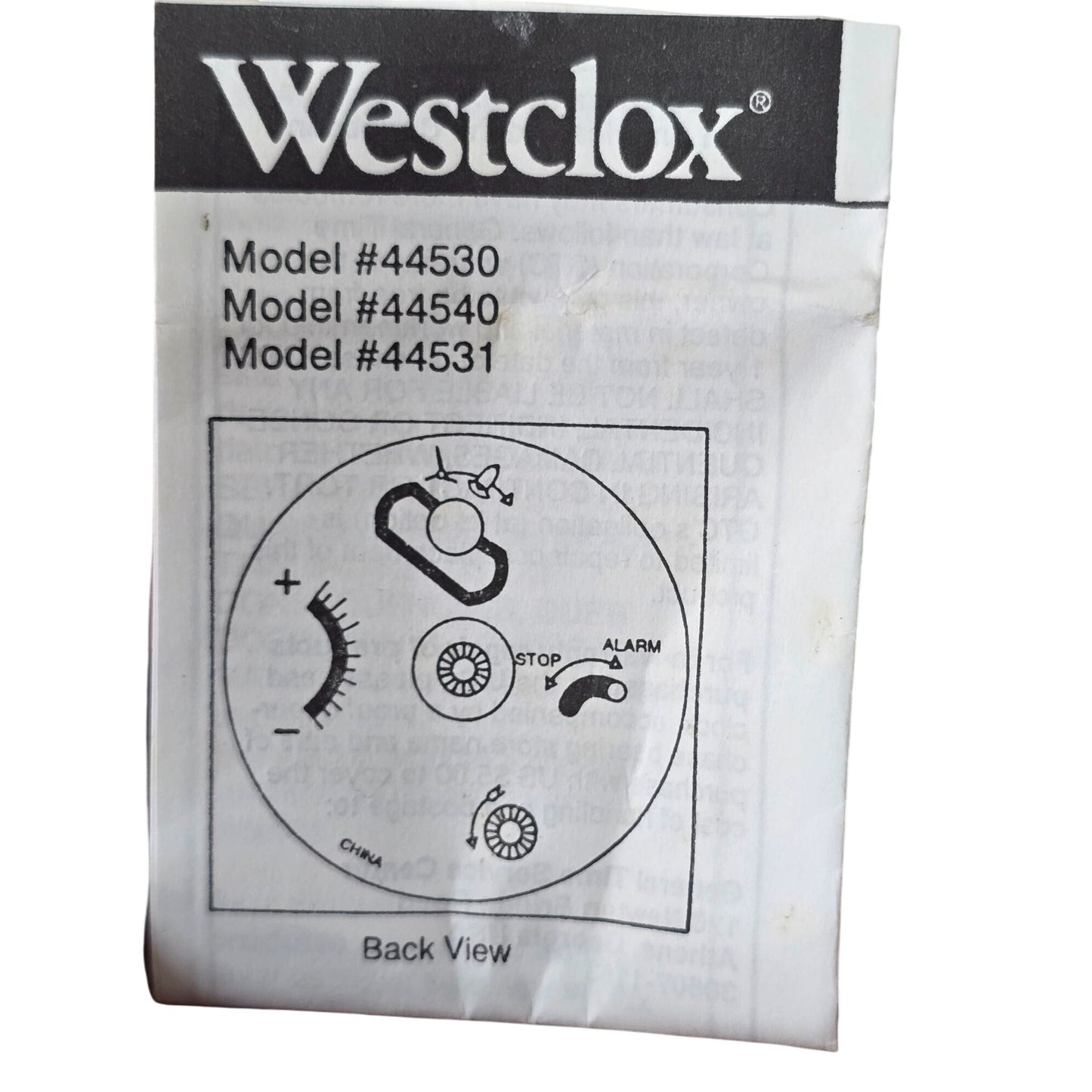 Westclox Travel Alarm Clock
