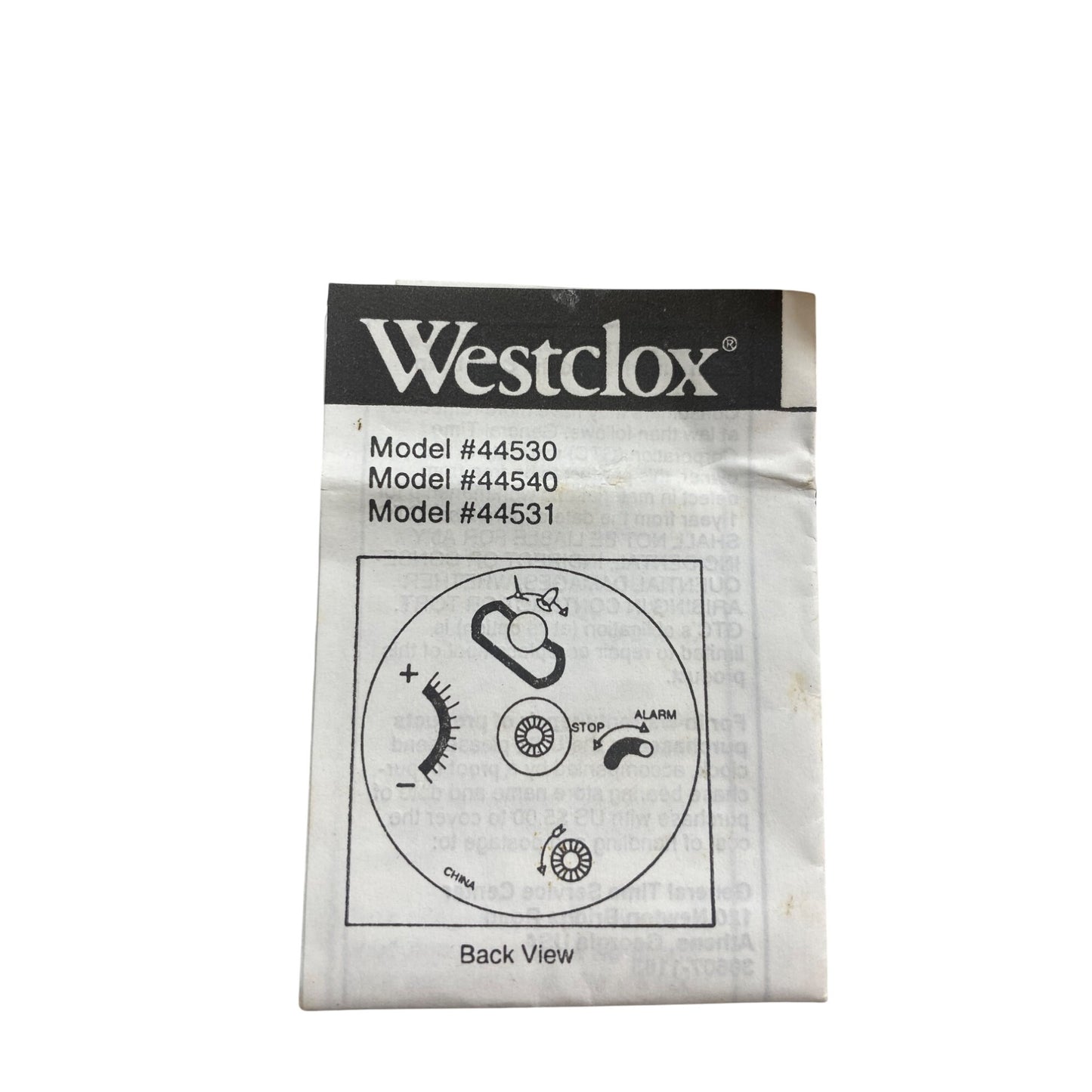 Westclox Travel Alarm Clock