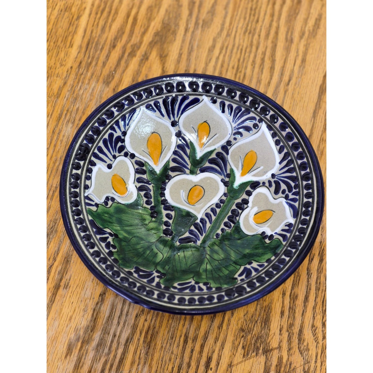 Talavera Pottery Floral Bowl 8"