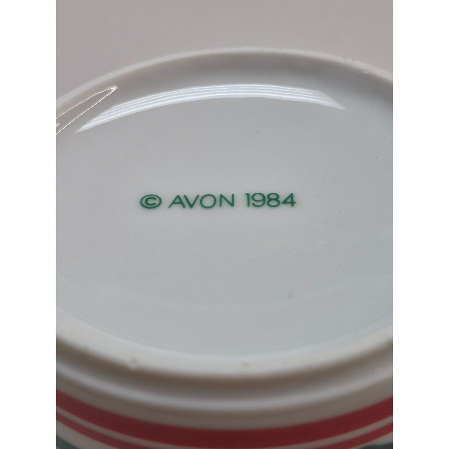 Vintage Avon 1984 Mrs. Claus Green Silhouette Kitchen Coffee Mug