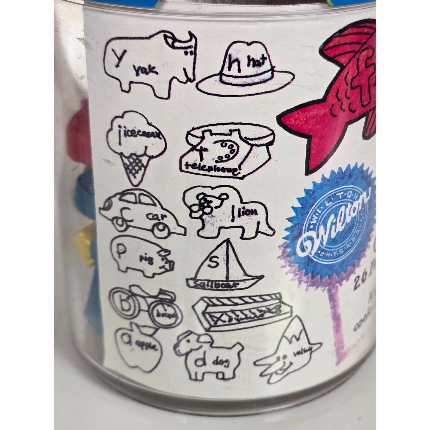 Wilton Childrens A To Z Cookie Cutter Set 26 Pieces Kid-Safe Fun Educational Tool