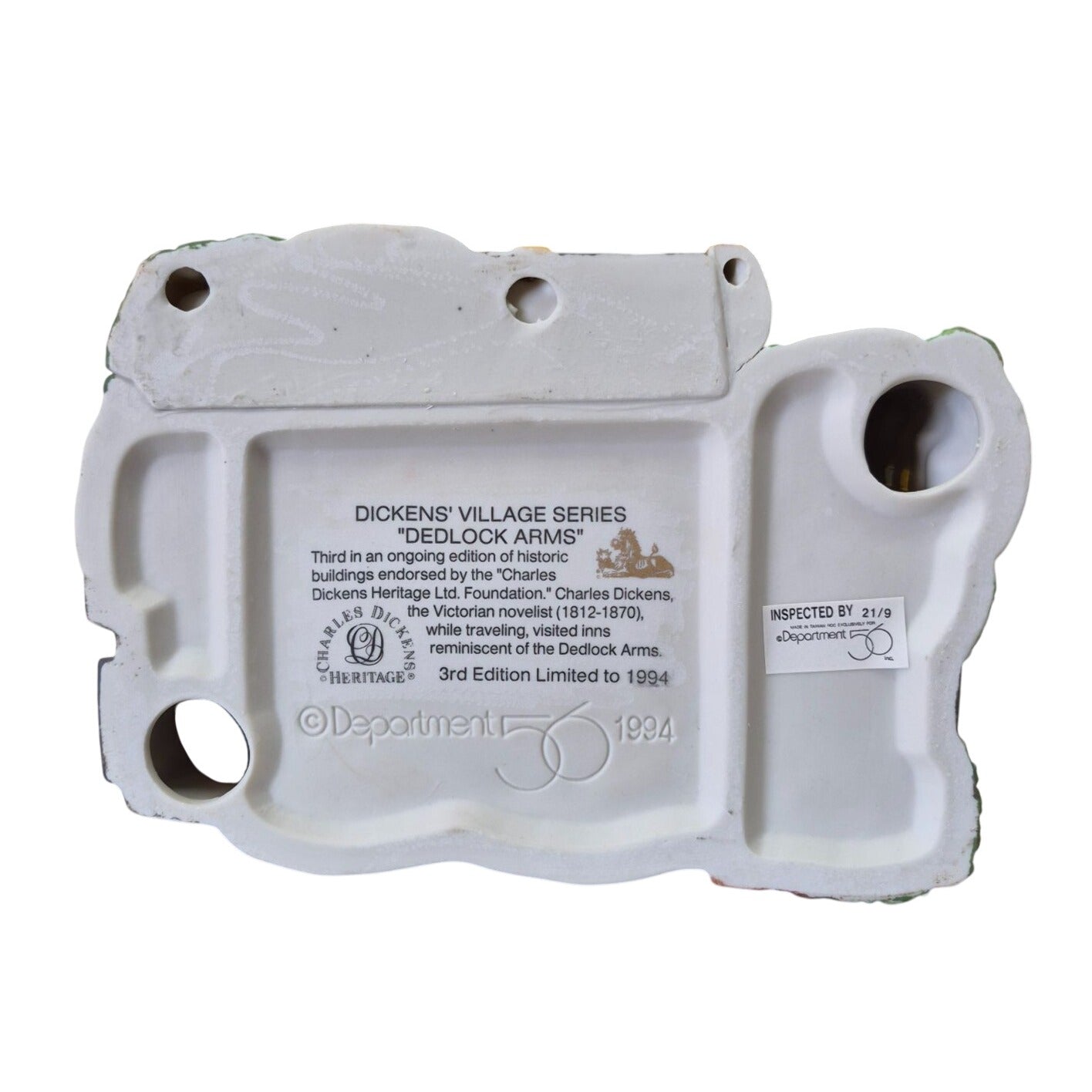 Dickens Village Series "Dedlock Arms" Illuminated House By Department 56