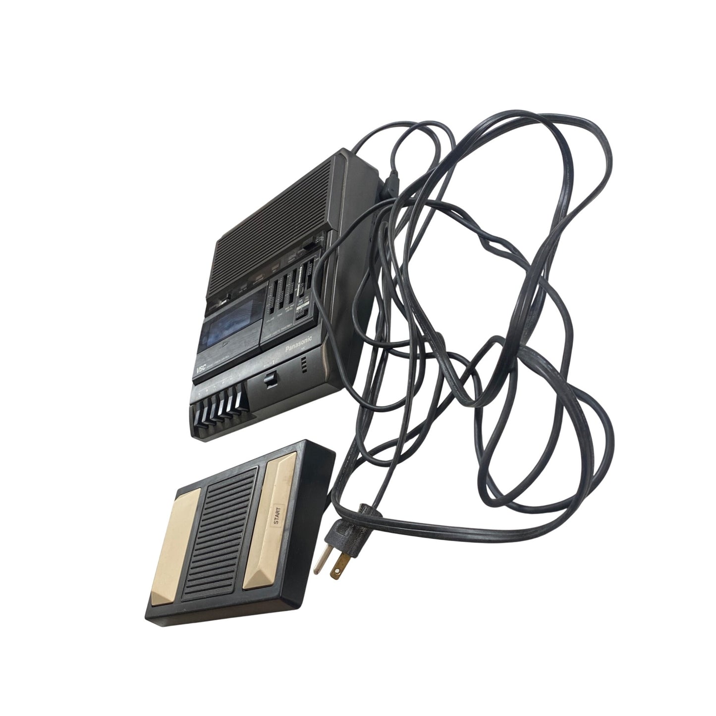 Panasonic VSC RR-830 Standard Cassette Transcriber & RP-2692 Foot Pedal