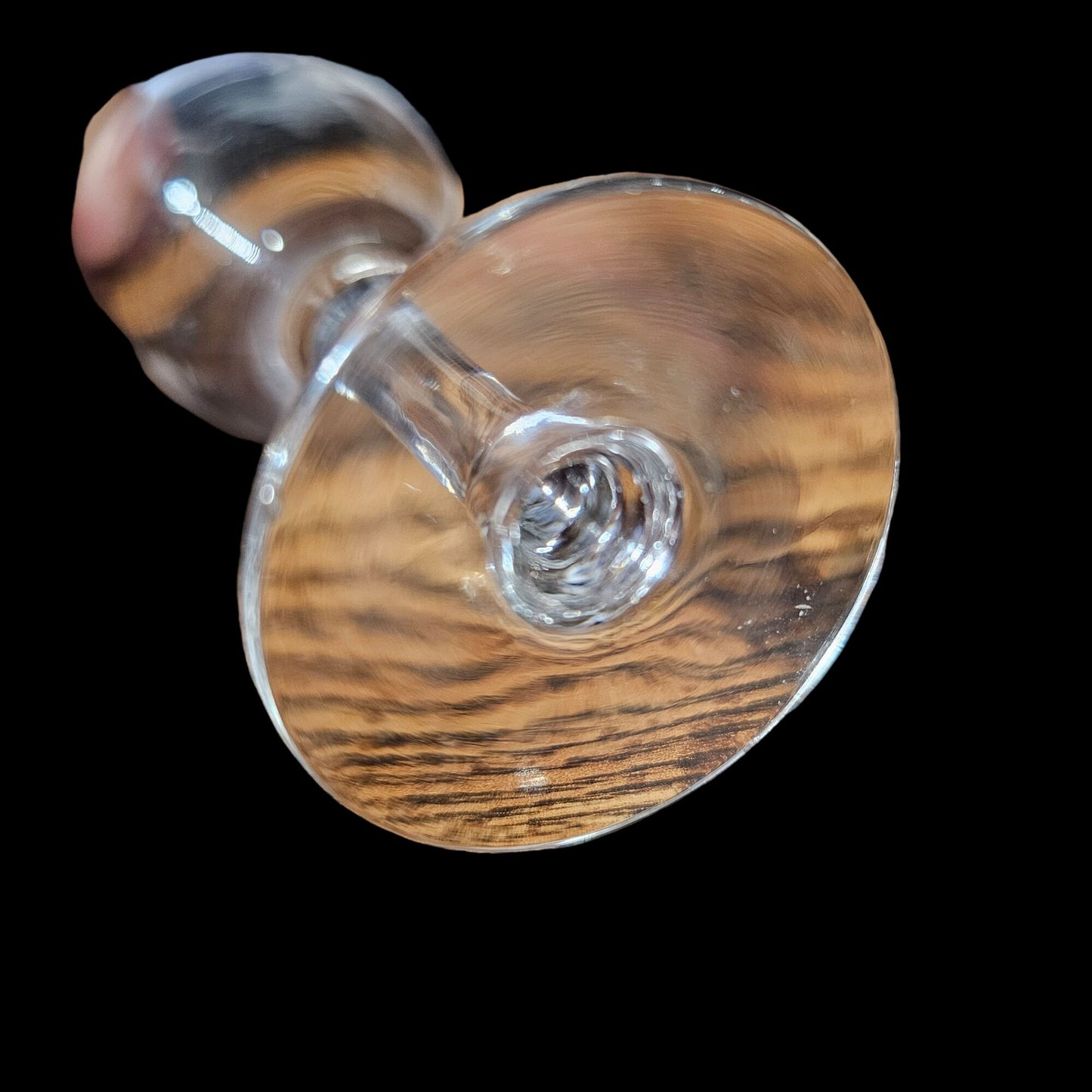 Vintage Starburst Etched Crystal Wine Glasses Set Of 2