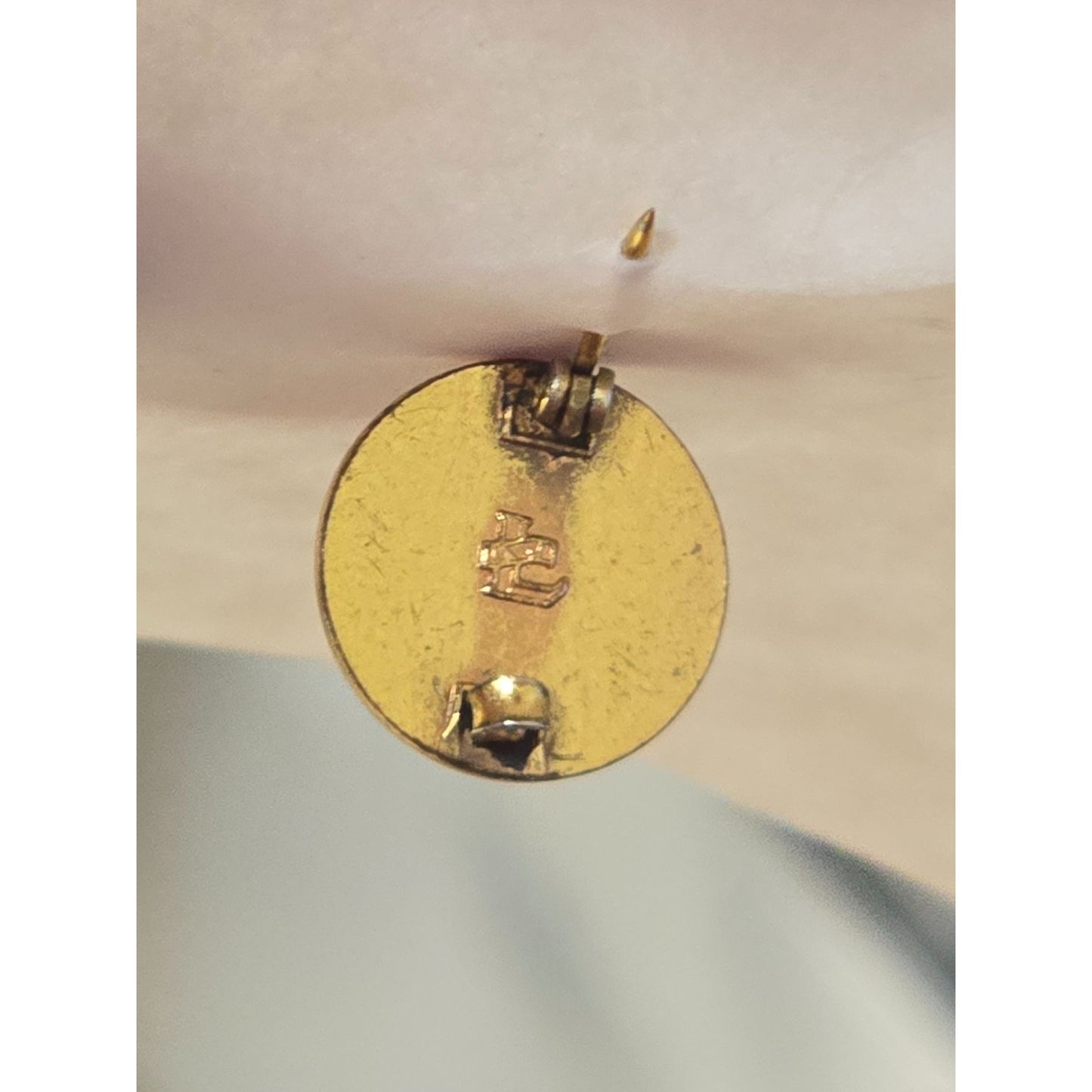 Vintage Wisconsin 4-H Boys & Girls Clubs Achievement Pin Gold Tone Cloisonné Circle Design