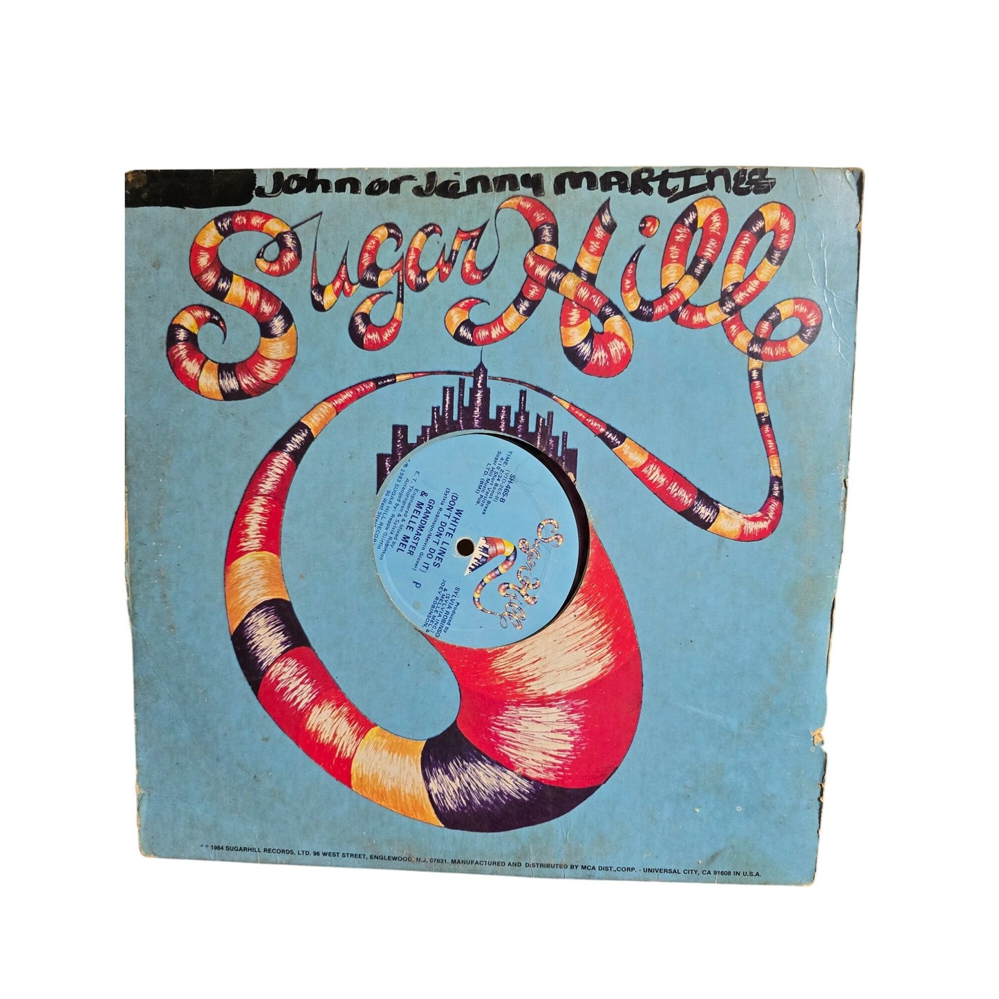 The Sugarhill Gang "Down The Line" 12" Vinyl Record 1984 Sugar Hill Records