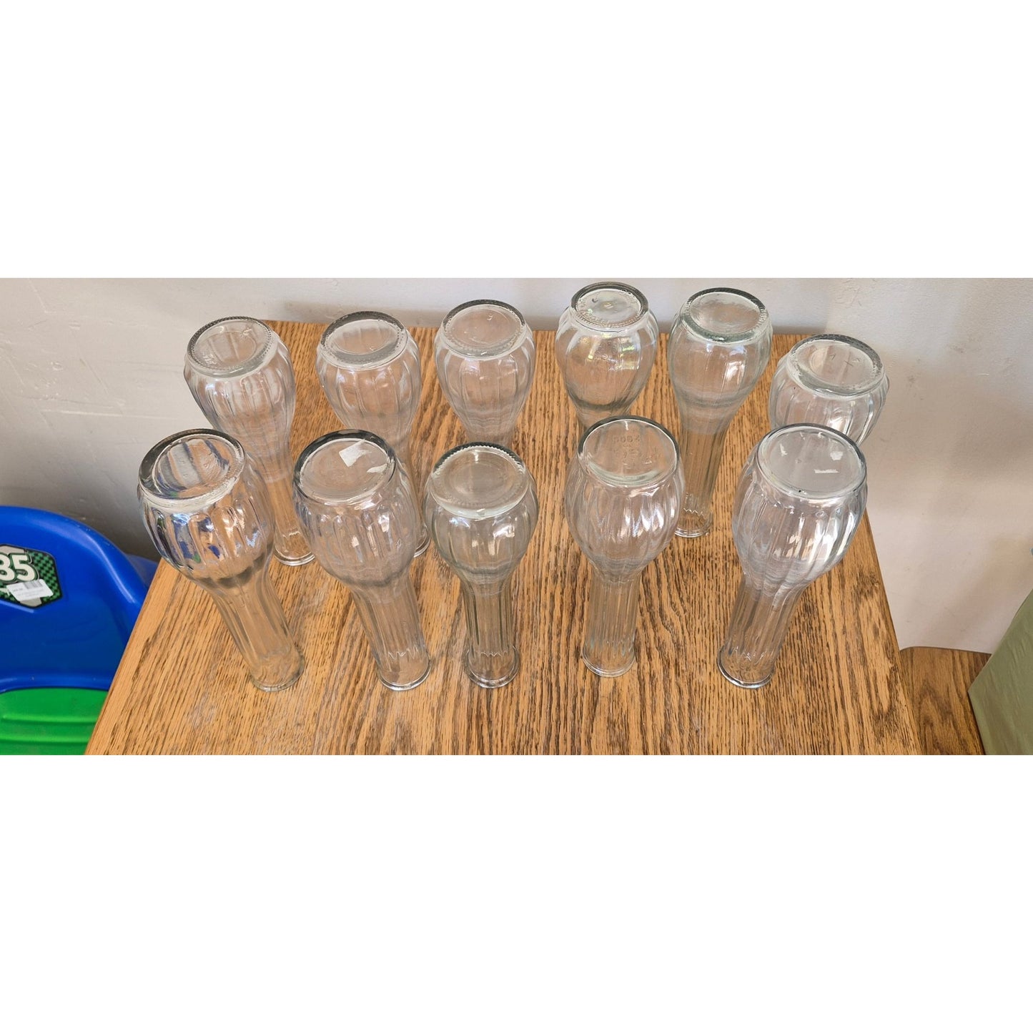 Vintage Clear Glass Bud Vases Lot 11