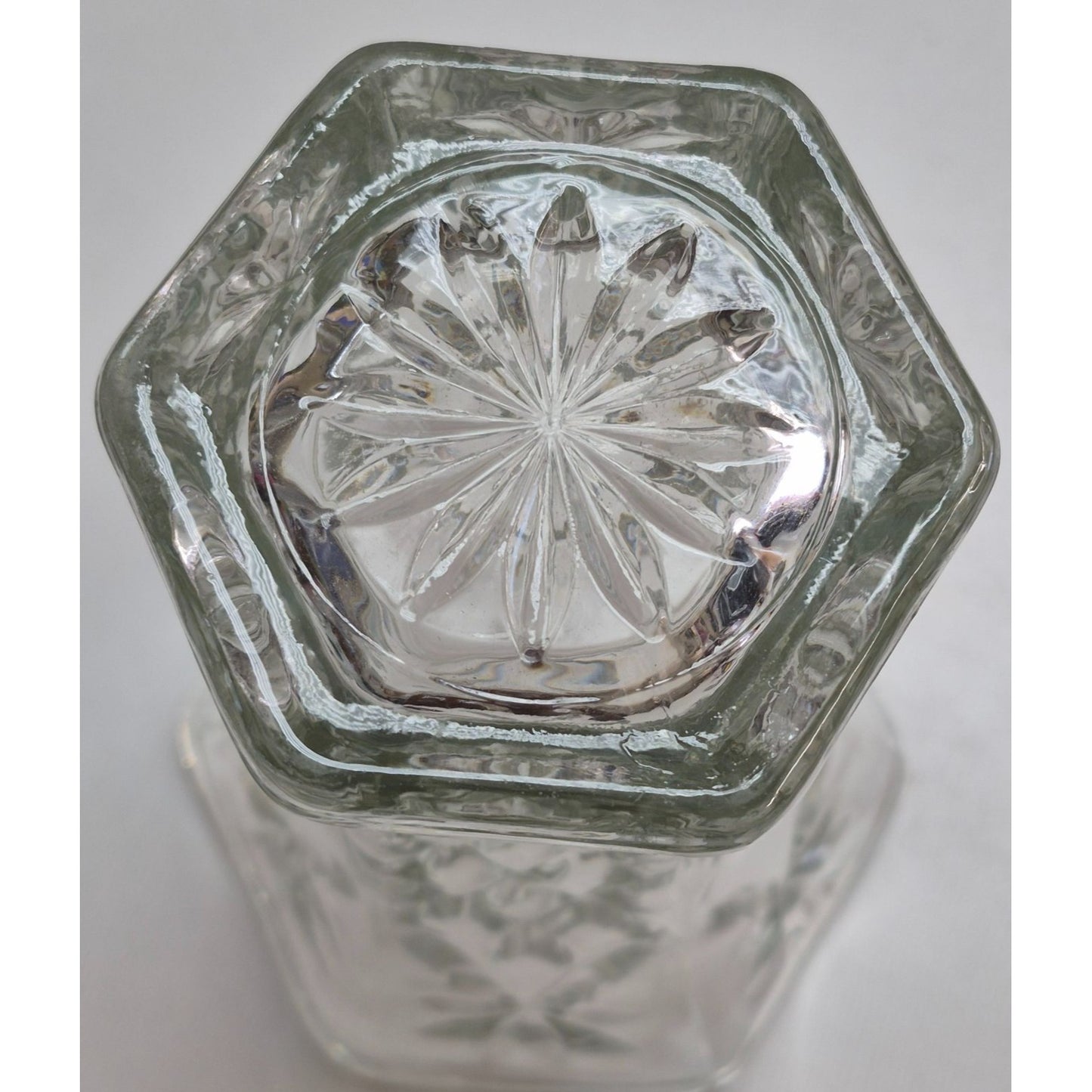 Glass Star Pattern Vase