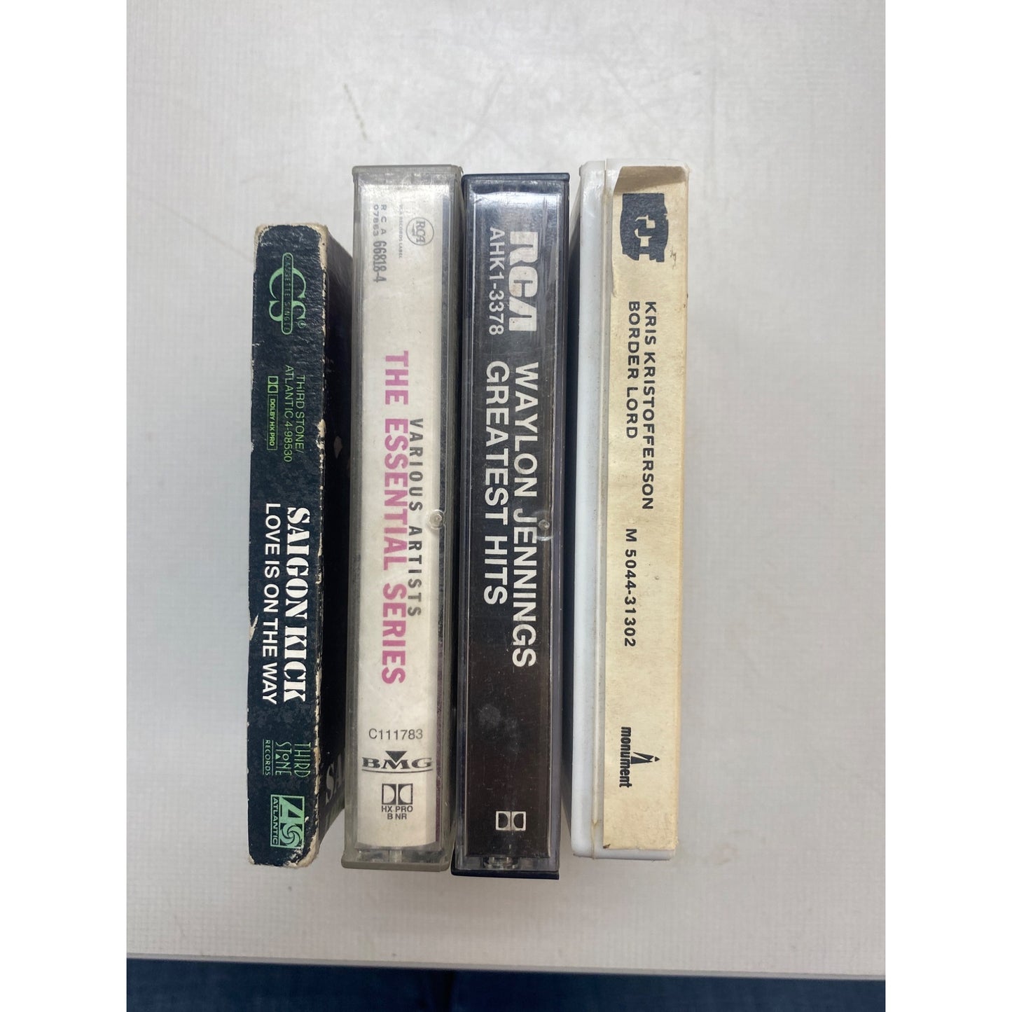 Vintage Cassette Tape Collection: The Essential Series Saigon Kick Love Is On The Way Waylon Jennings Greatest Hits Kristofferson Border Lord