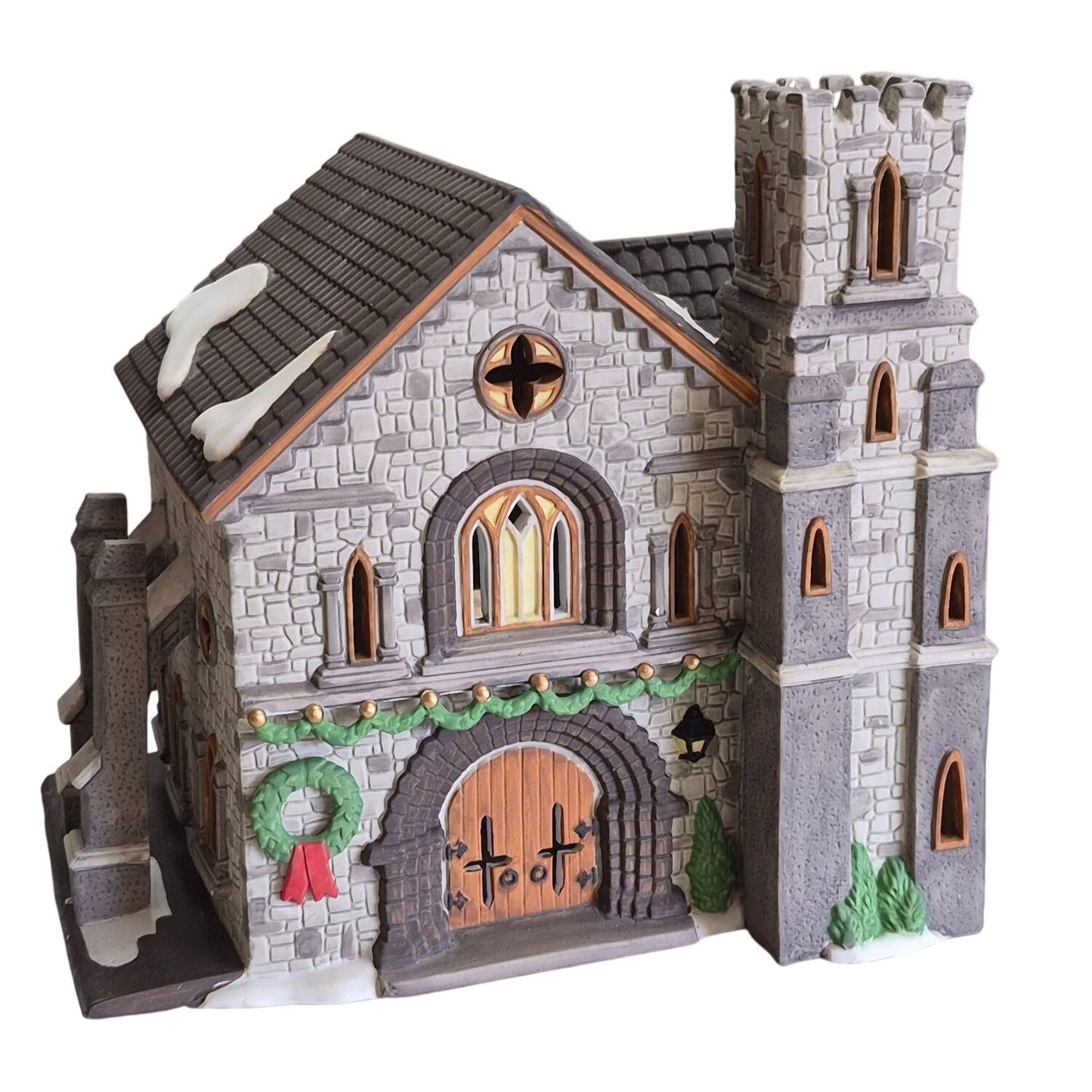 Department 56 Dickens 1994 Village Series "Whittlesbourne Church" Heritage Collection Lighted Building