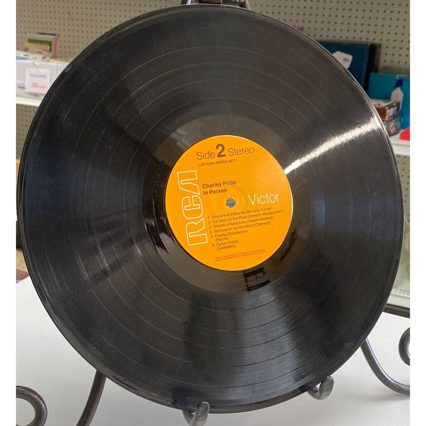 Charley Pride In Person Vinyl Record LP LSP-4094 RCA Victor Stereo Live Panther Hall Texas