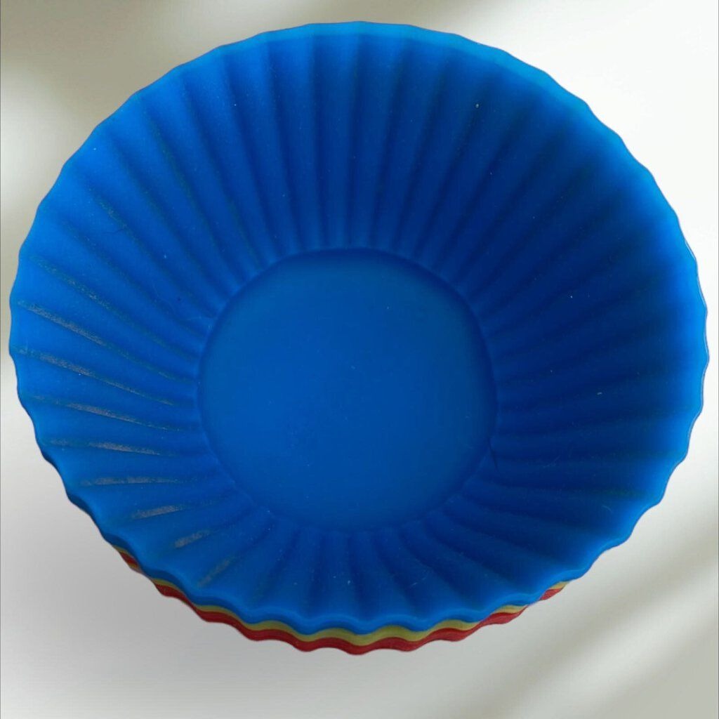 12 Piece Silicone Cup Cake Liners Multi Colors