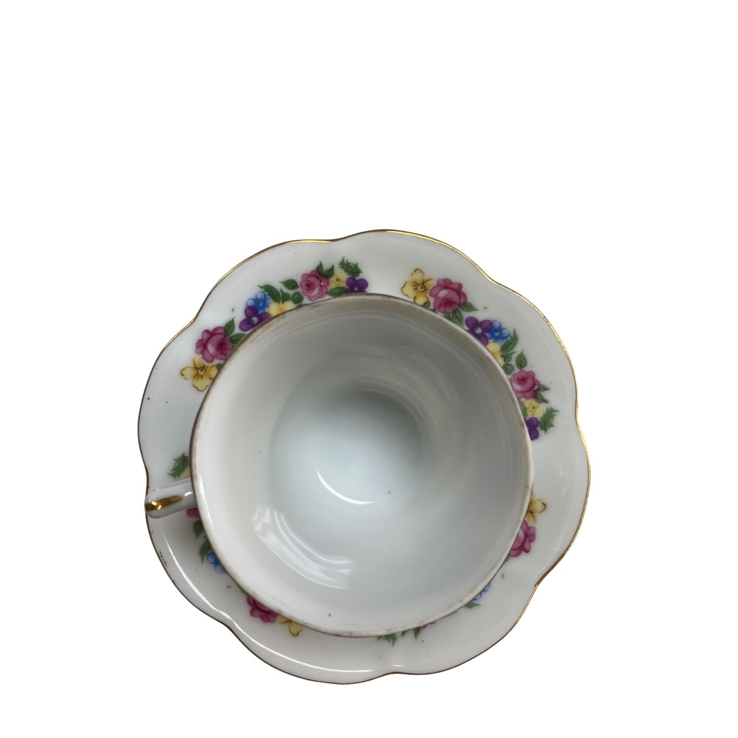 Vintage YAMAKA China Japan Floral Teacup & Saucer Set