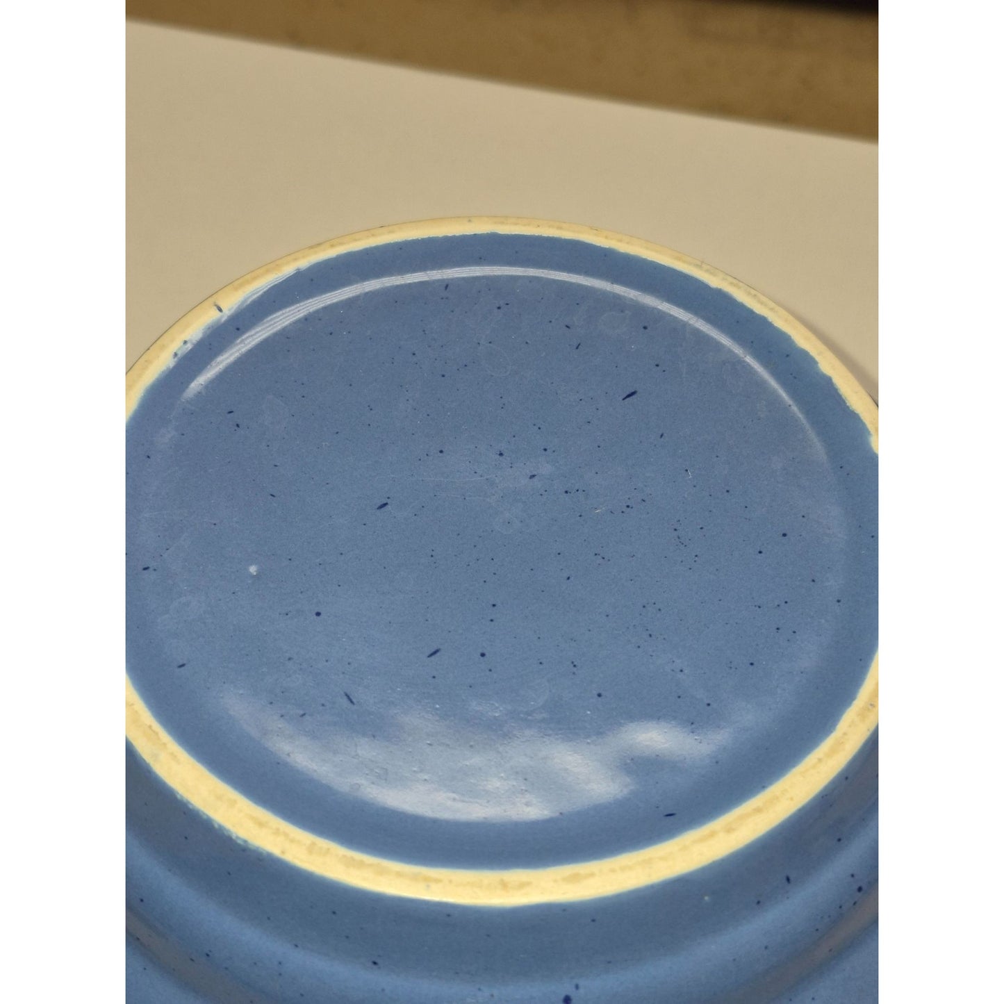 Stoneware Bowl Blue Speckled