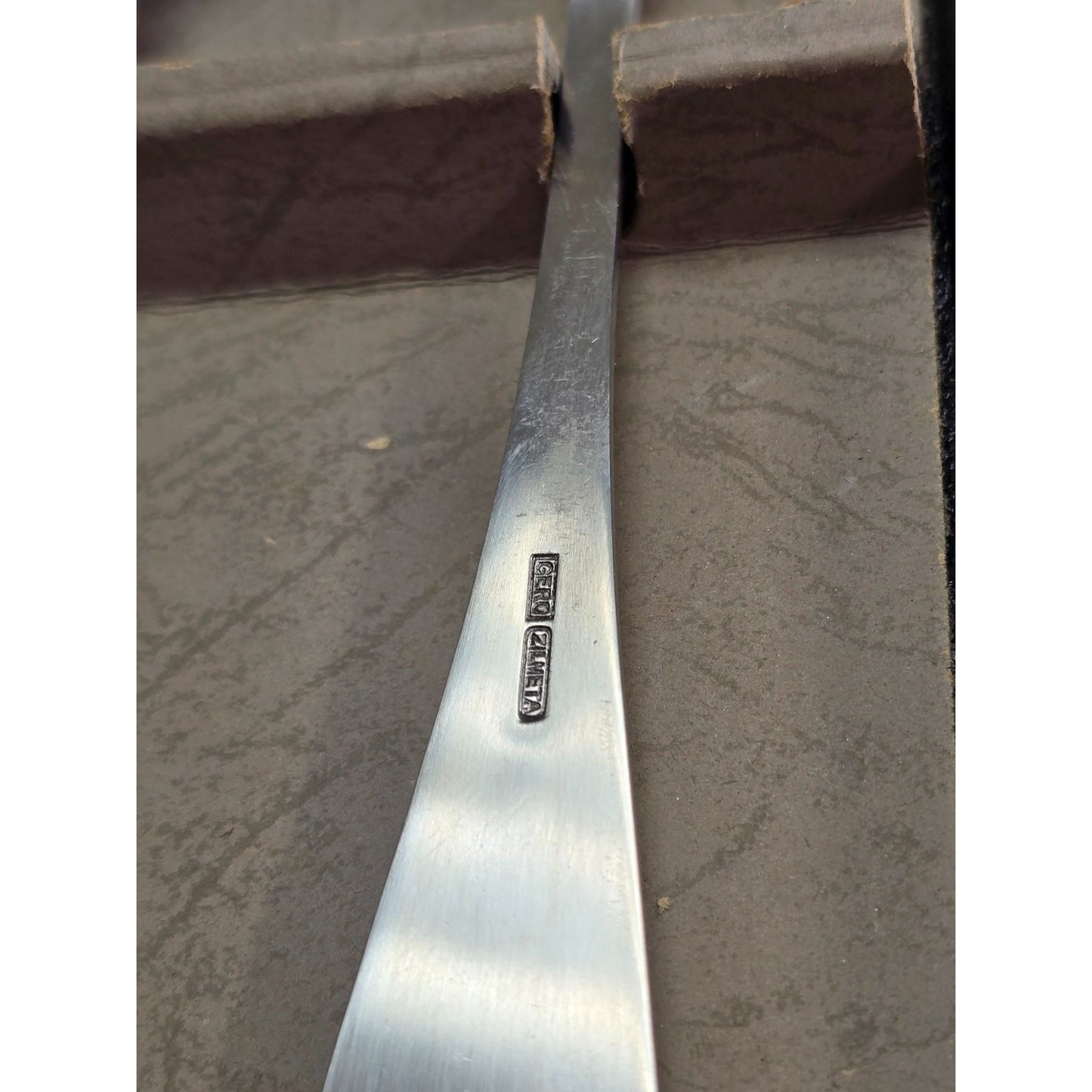 Vintage Zilmeta Gero Stainless Steel Spoon & Fork Set In Box