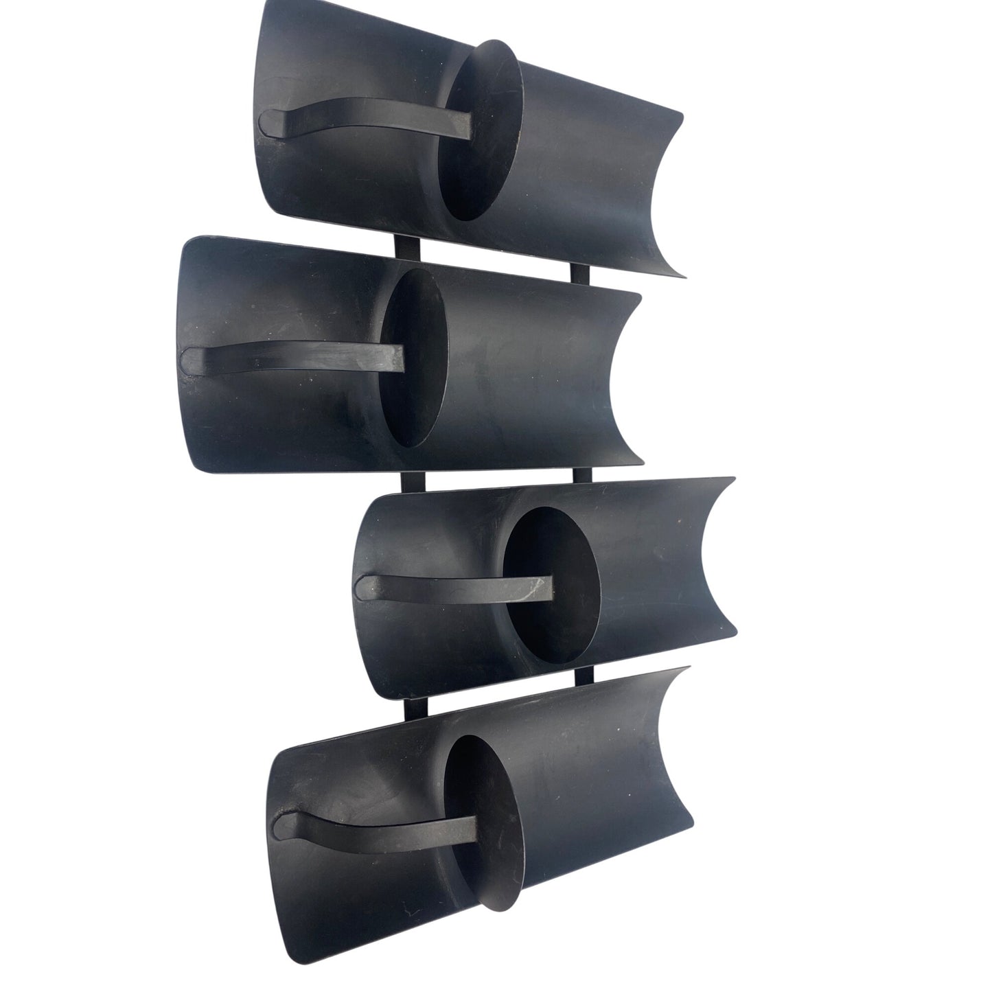 4 Candle Black Metal Candle Holder