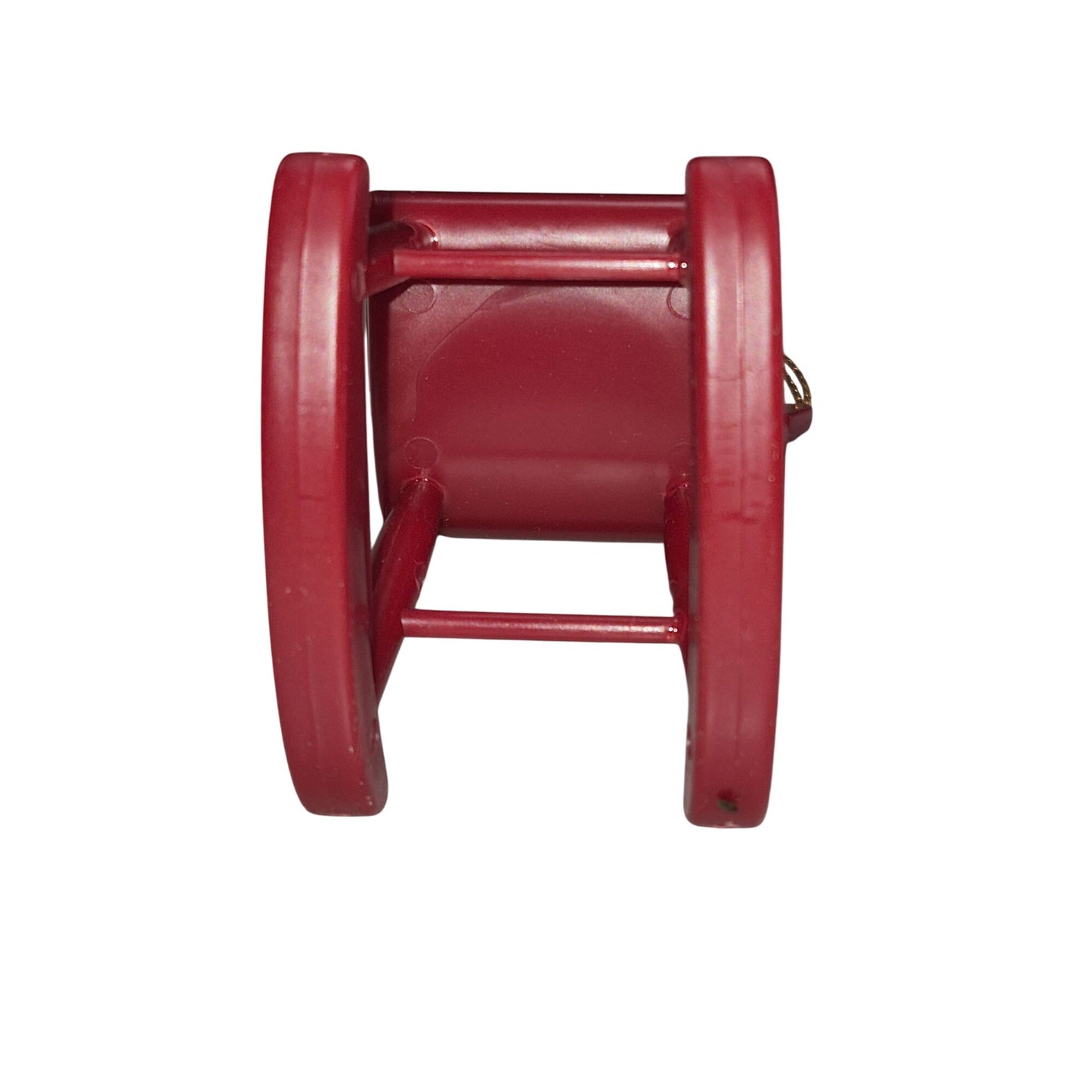 Red Miniature Rocking Chair Ornament With Grandma Text & Floral Pillow