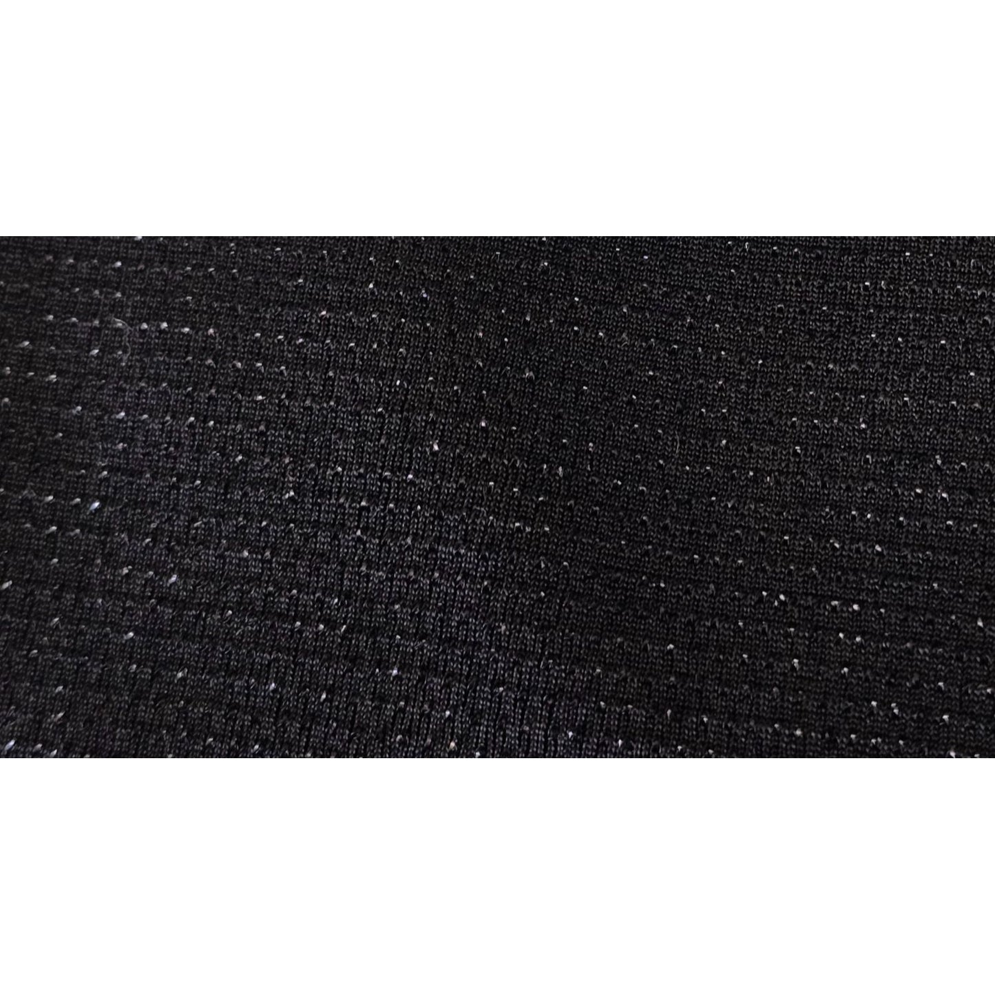 Black Stretchy Knit Fabric 62" Wide 18.5" Long 1/2 Yard
