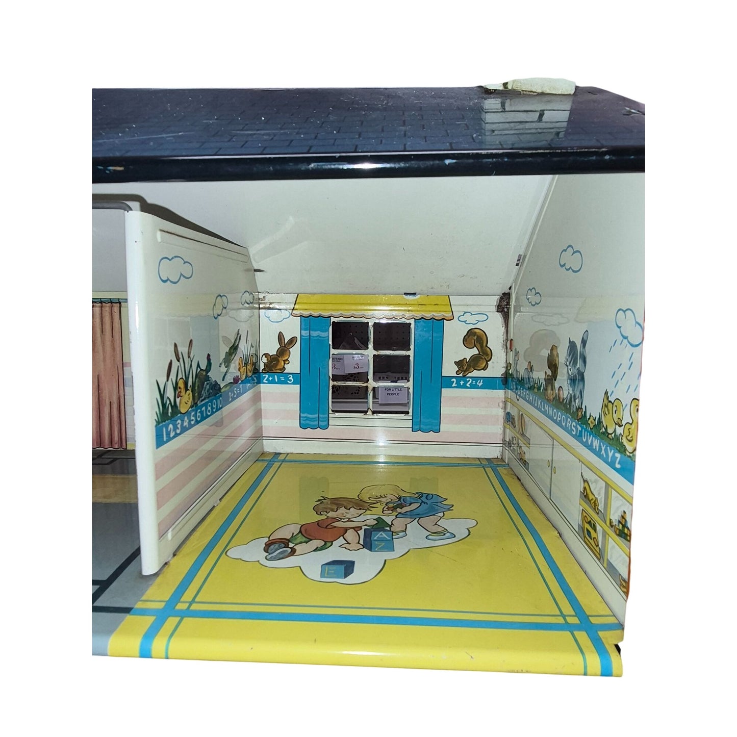 Vintage 1950s Marx Litho Tin Dollhouse
