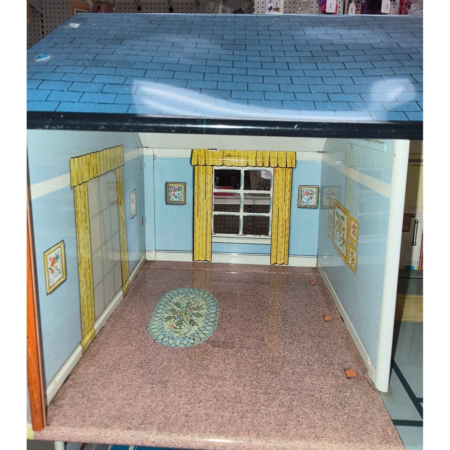 Vintage 1950s Marx Litho Tin Dollhouse