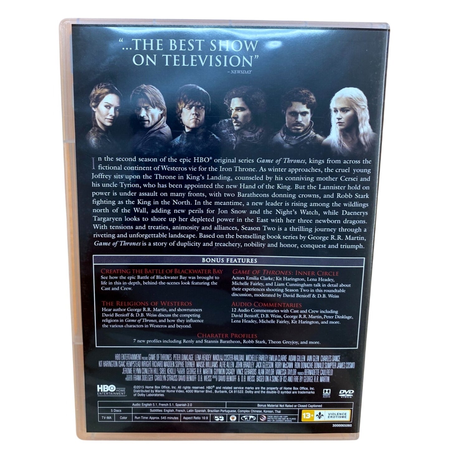 Game Of Thrones: The Complete Second Season DVD Box Set