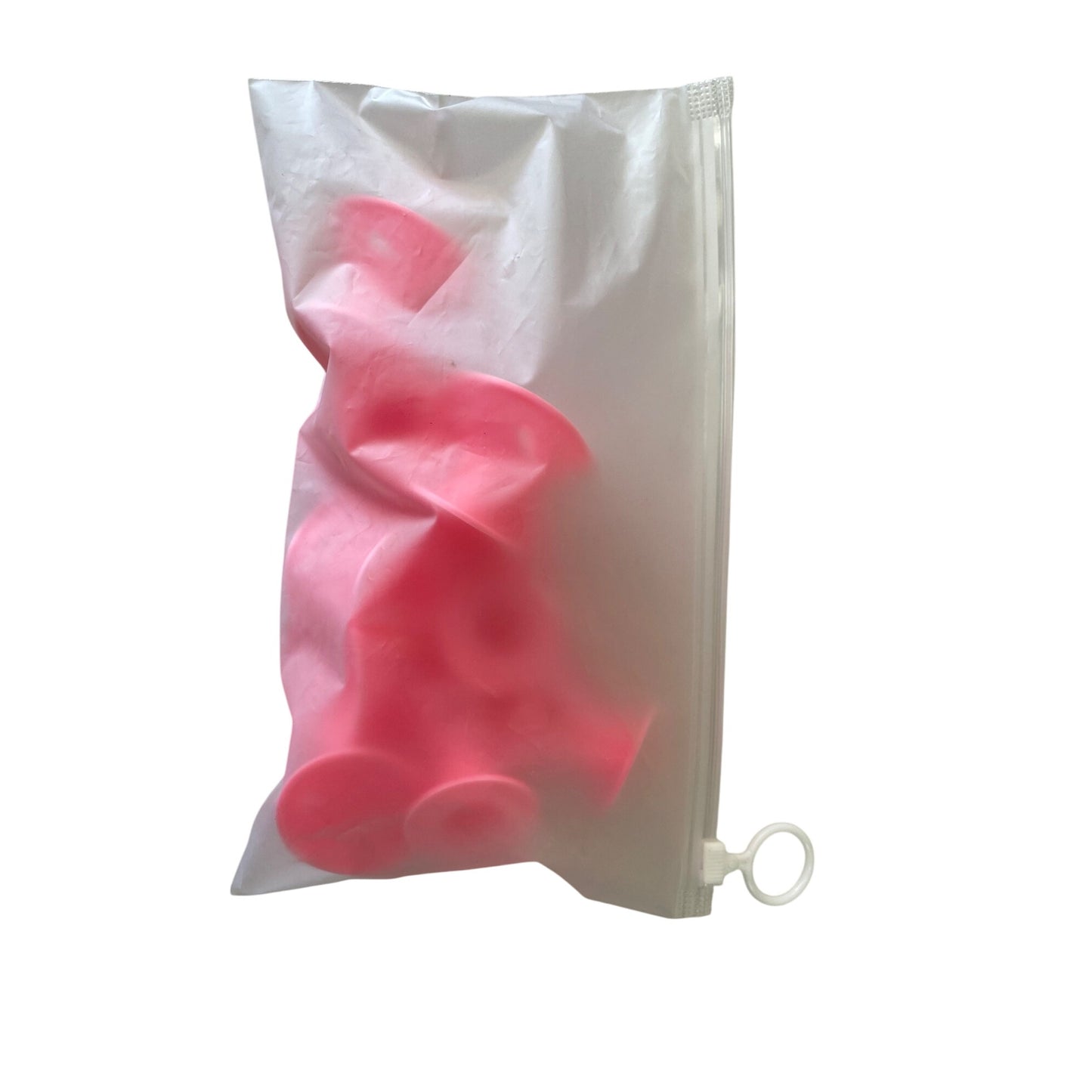 Pink Silicone Heatless Hair Roller Curlers