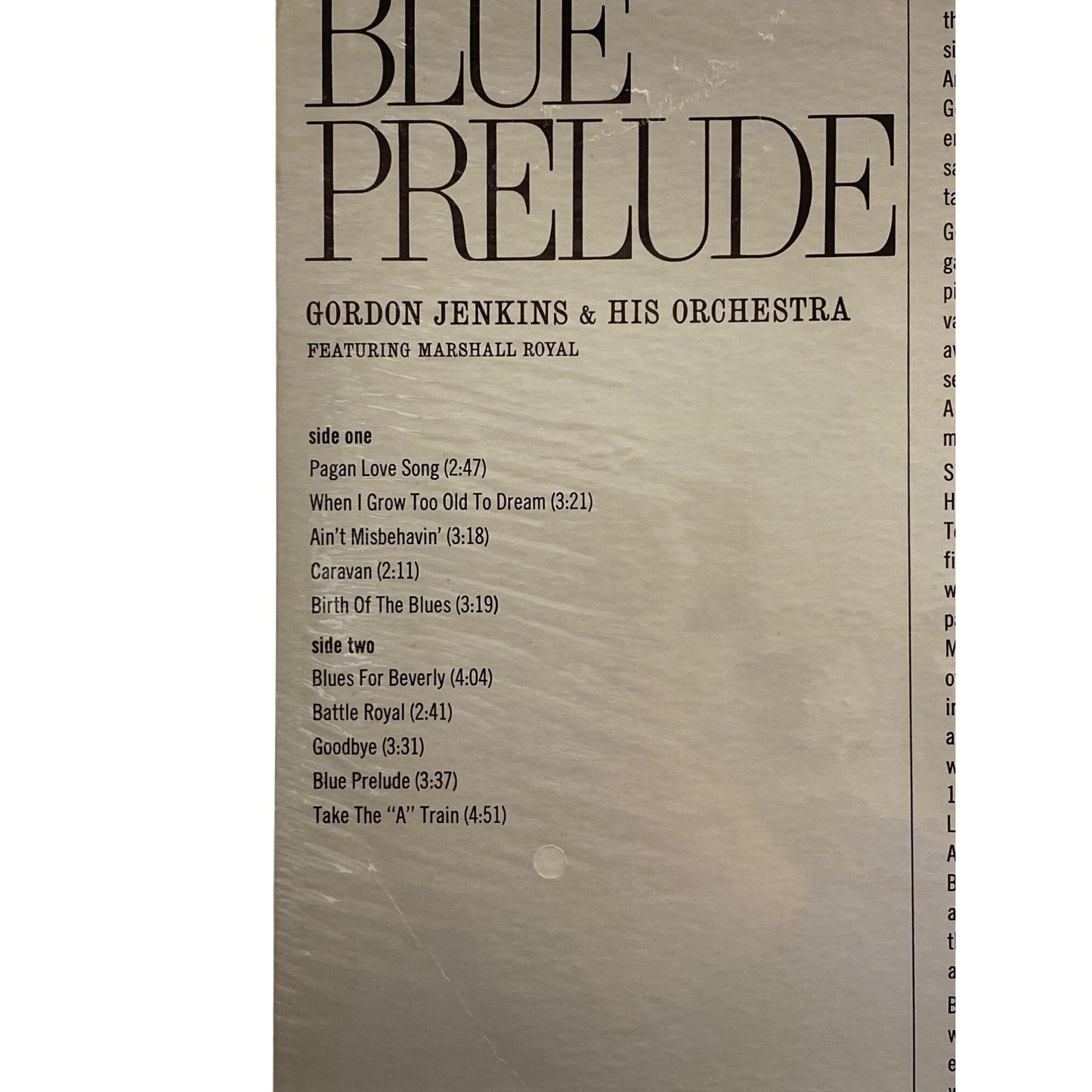 Gordon Jenkins & His Orchestra "Blue Prelude" Sealed