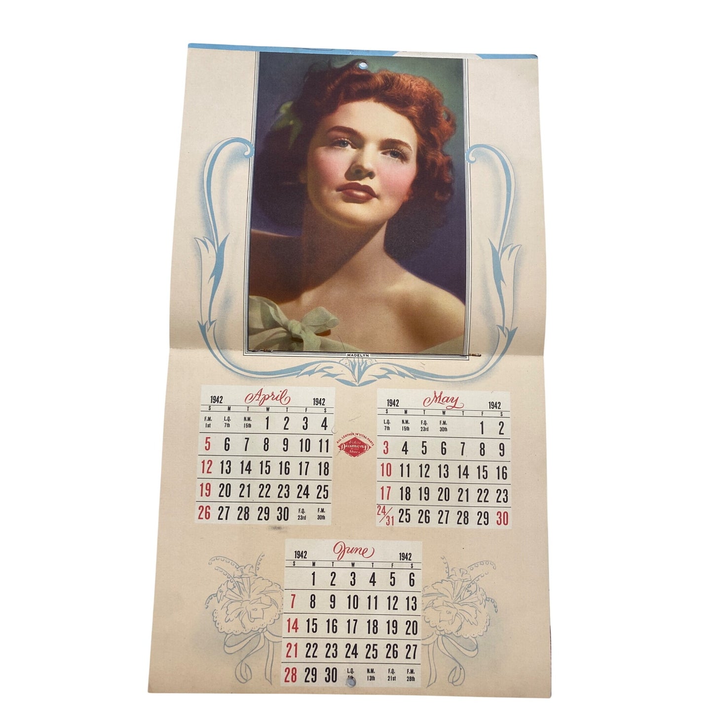 1942 Peters Shoes Calendar