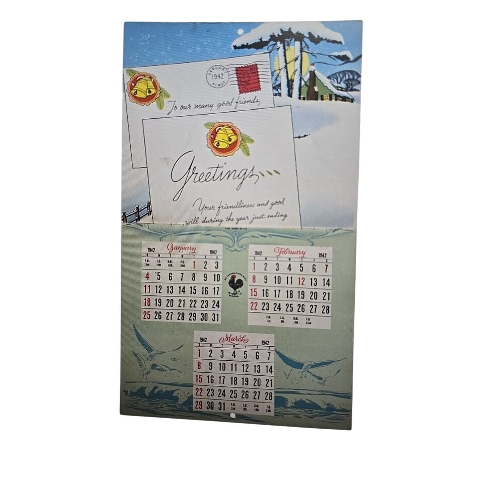 1942 Peters Shoes Calendar