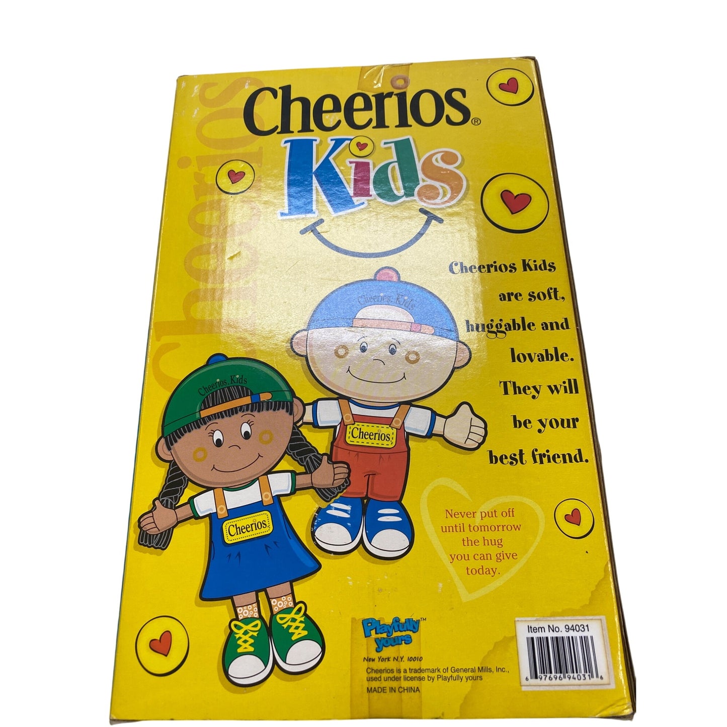 Cheerios Kids Plush Doll Boxed Collectible For All Ages