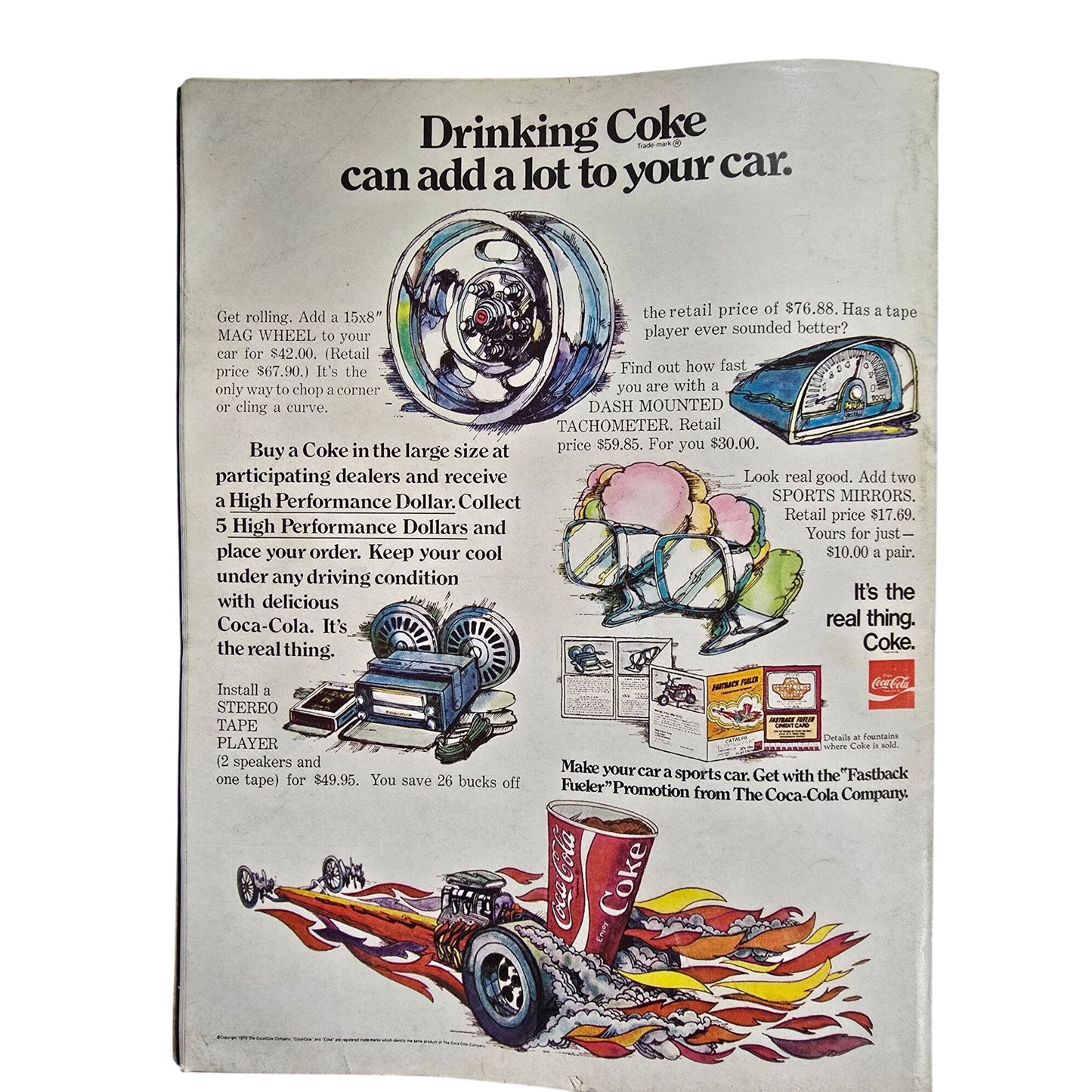 Vintage Motor Trend Magazine July 1970 Automotive Collectible