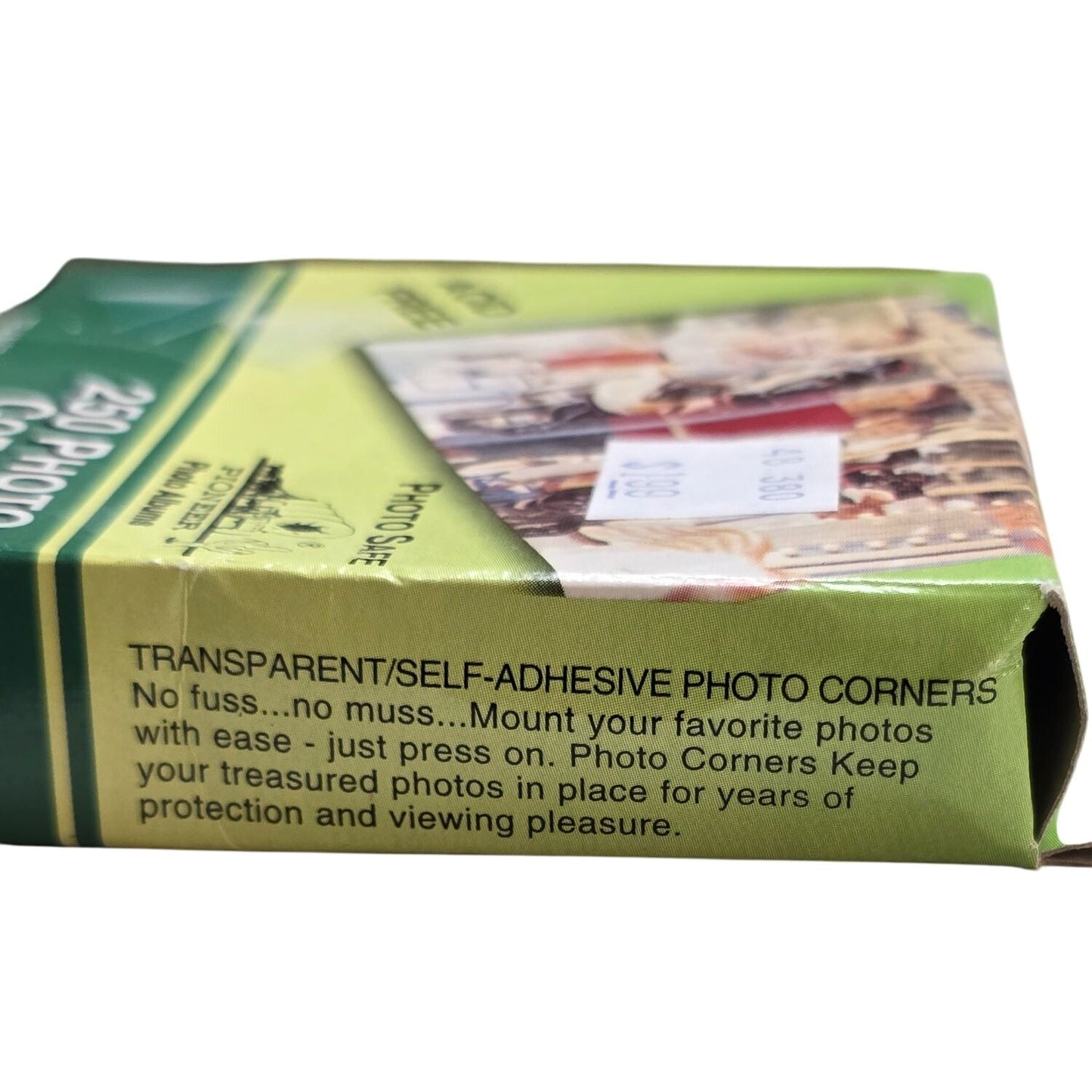 Pioneer Photo Corners 250 Transparent Self-Adhesive Mounting Corners Scrapbook Album Preservation Kit