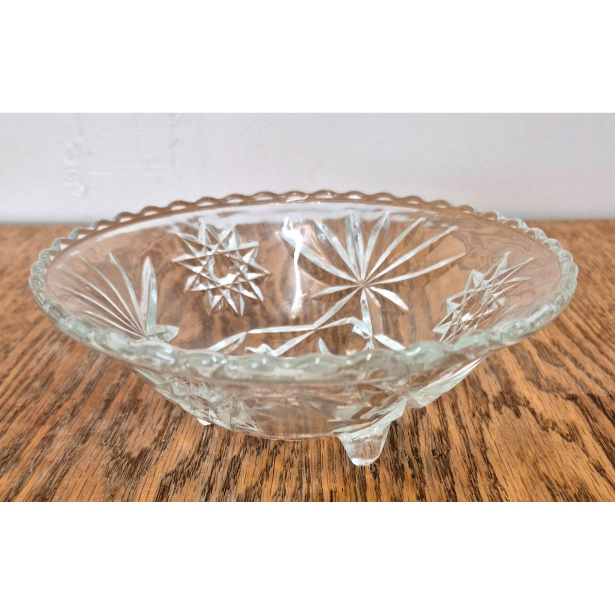 Vintage Footed Bowl Starburst