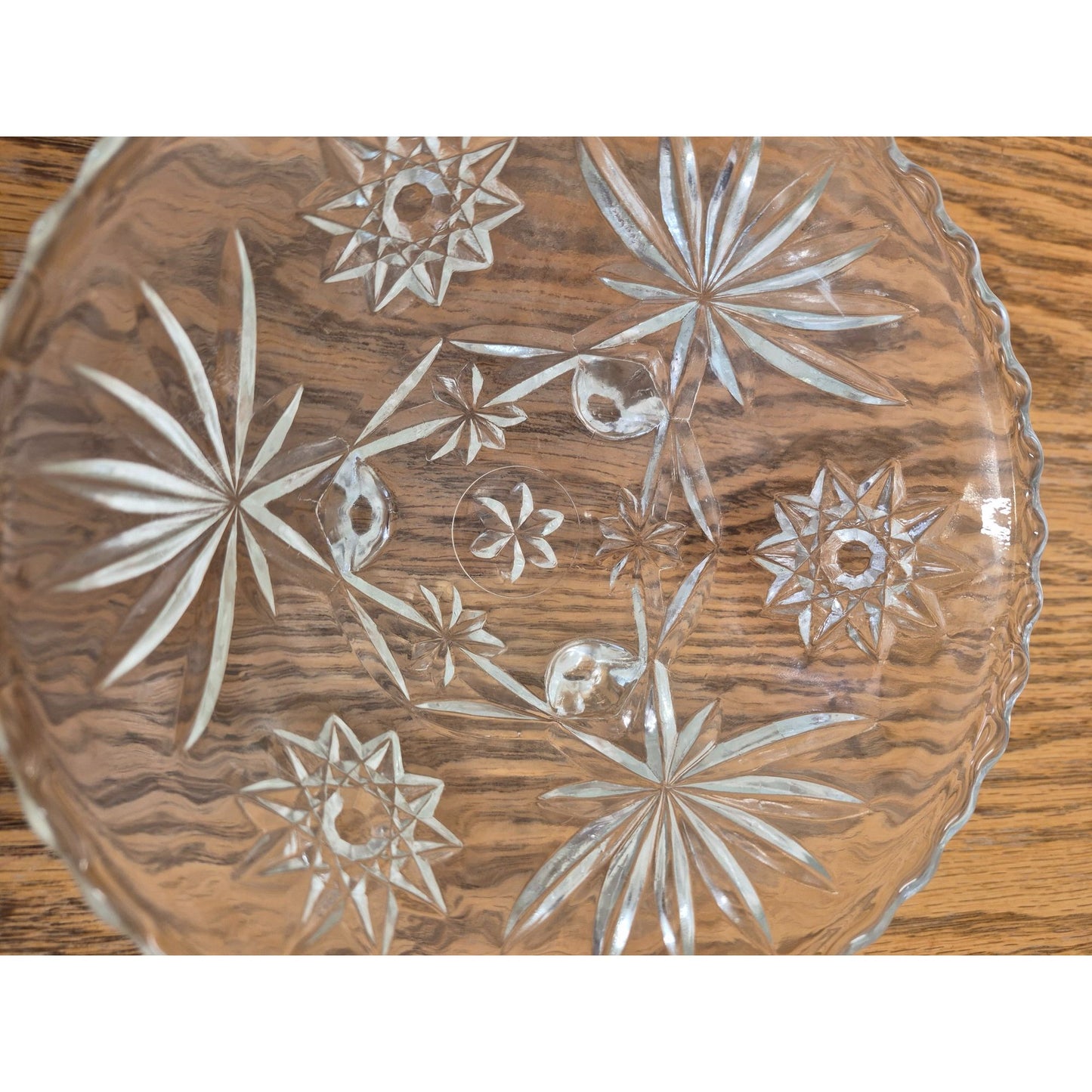 Vintage Footed Bowl Starburst