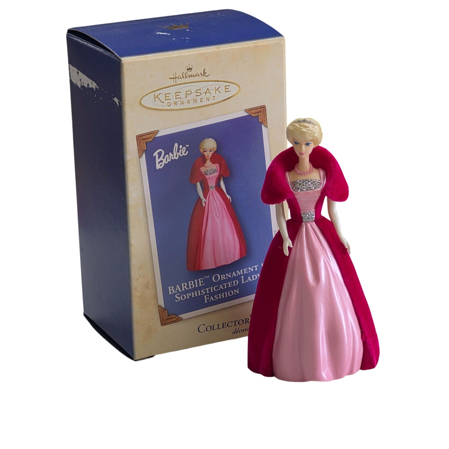 2002 Hallmark Barbie Ornament Sophisticated Fashion Lady Keepsake With Box
