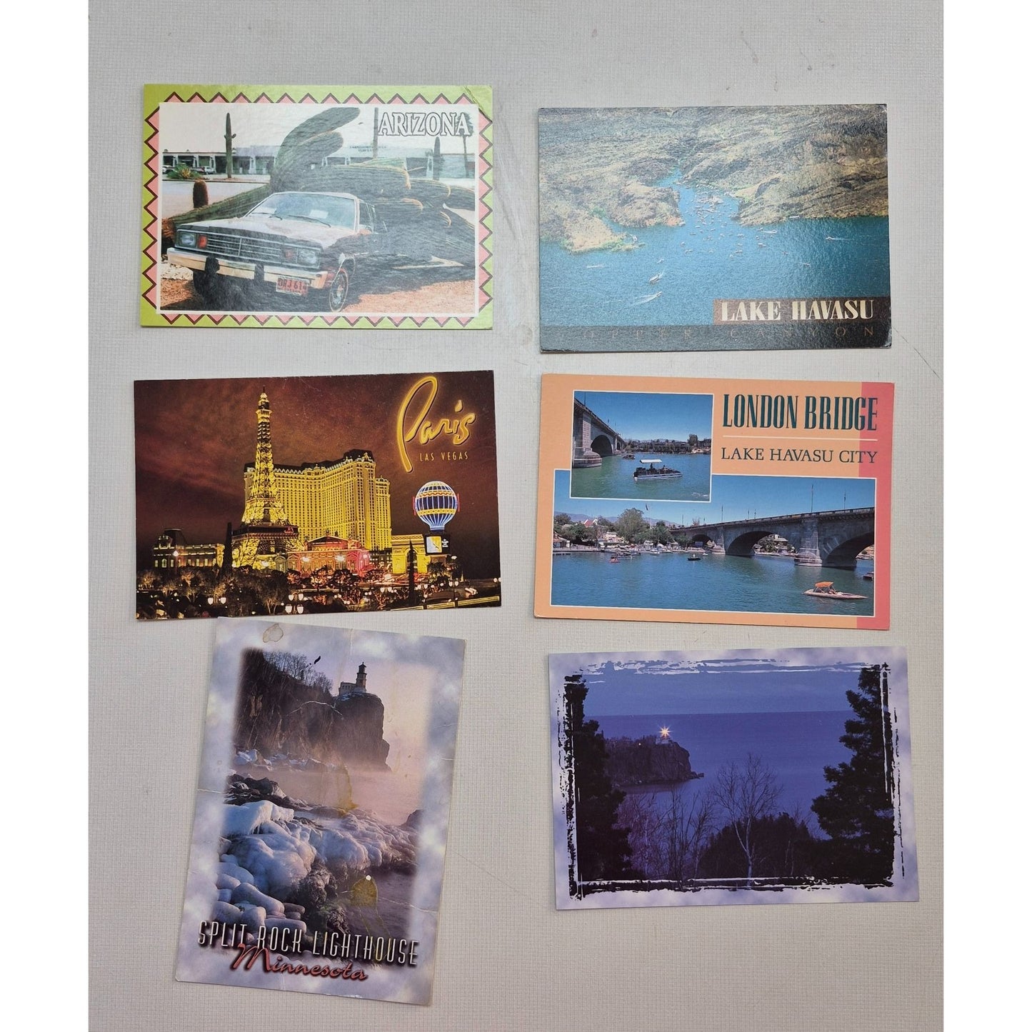 Vintage Postcard Lot 20 Mackinac Bridge & Scenic Views from U.S. Destinations