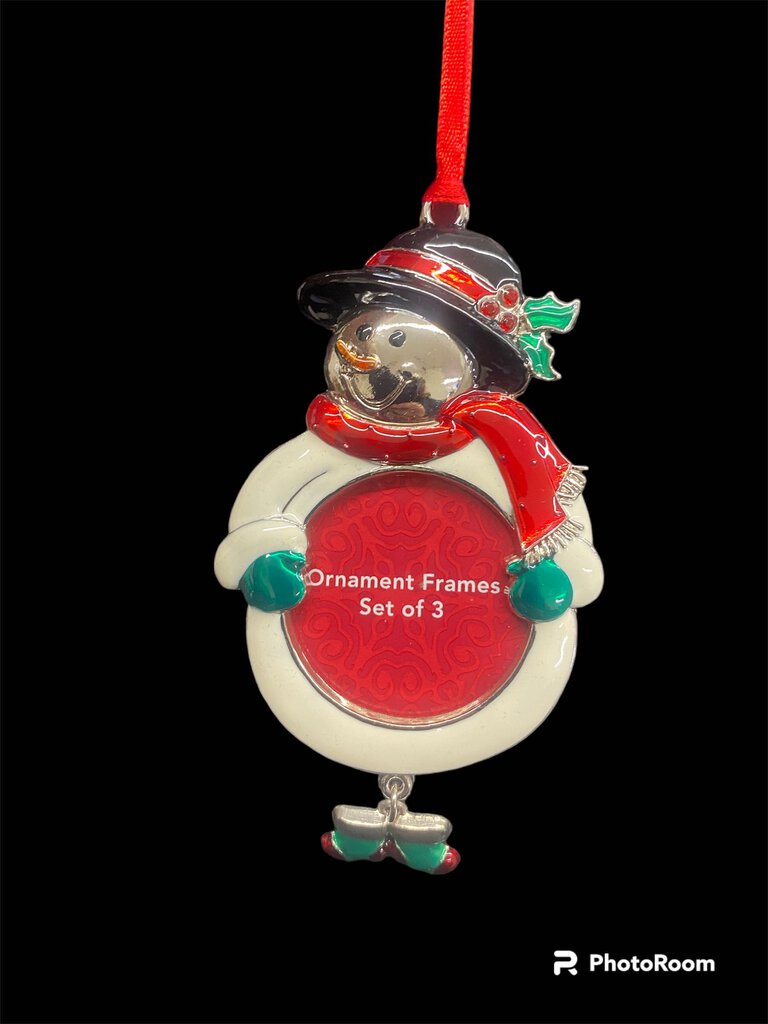 St. Nicholas Square Set of 3 Christmas Tree Ornament Frame