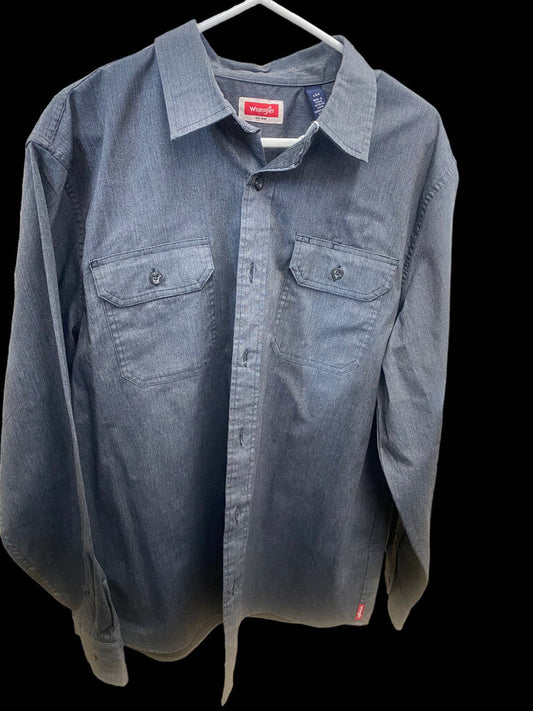 Wrangler Denim Dress Shirt L