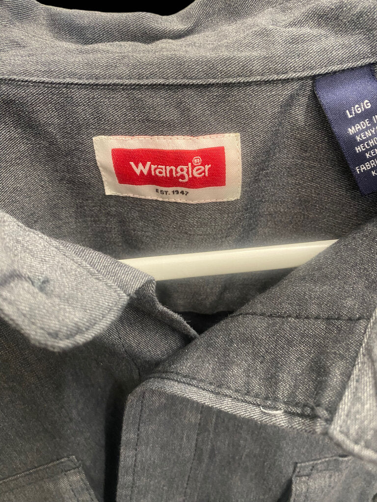 Wrangler Denim Dress Shirt L