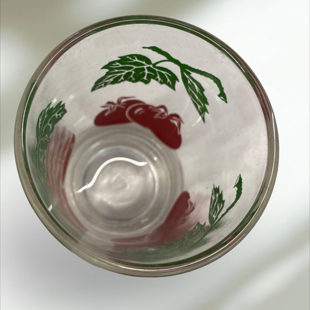 Vintage 1950"s Federal Tomato Juice Glass 3" tall