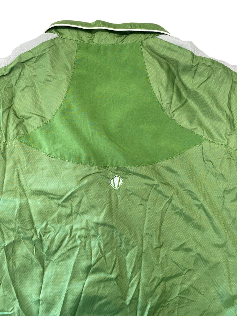 Sunice Women's Lightweight Gisele Golf Wind Shirt M Medium Short Sleeve Zip up Jacket-Color Green