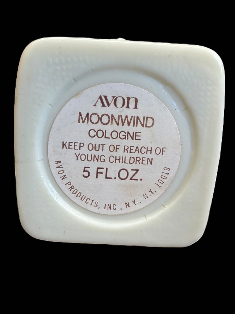 Vintage Coffee Grinder Avon Moonwind Cologne Container Half Full 6.5"x2.5"x2.5"