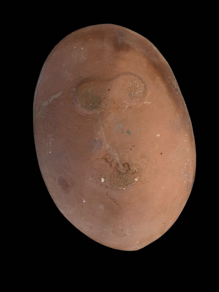 Turquois Clay Art Pottery Dish Handmade Painted Trinket Box Teal Aqua