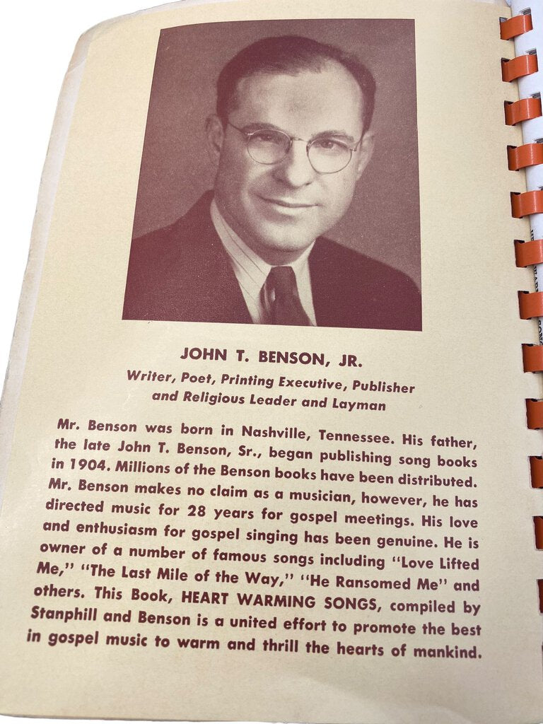 Vintage Heart Warming Songs No,1 Music Book Church Tabernacle