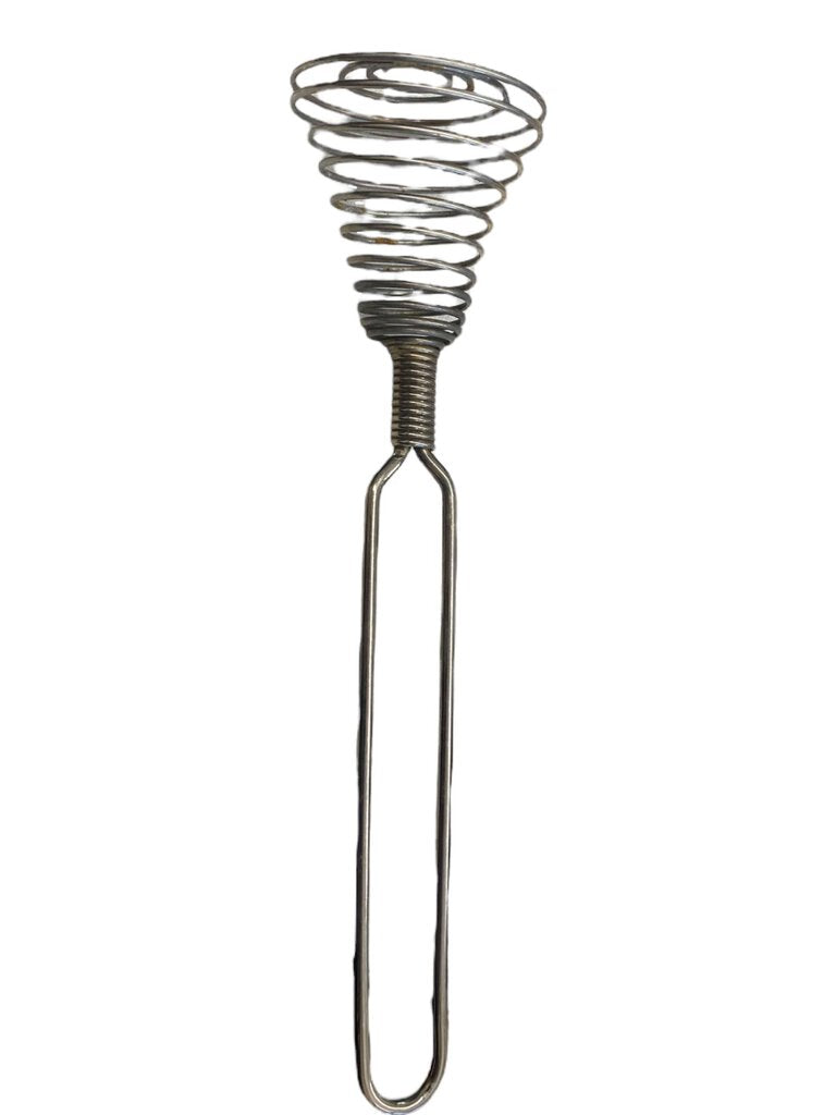 Vintage Spiral Coil Wire Whisk Metal Egg Beater Mixer