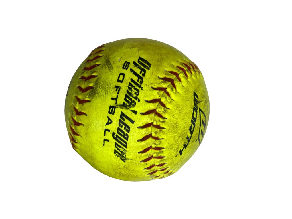 Worth Official League Softball 11'' YWCS 11 inches, .44 COR 375 COMP Neon Yellow Set of 3 balls plus cinch bag for travel/storage