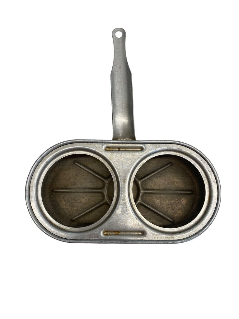 Vintage 2 Egg Poacher Without Cups Aluminum