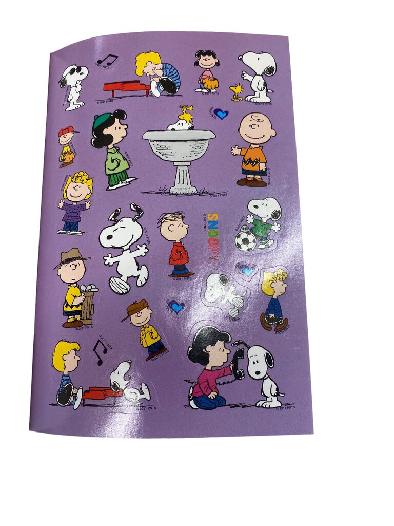 2014 Peanuts Color and Read Along A Friend Is.... Stickers Included