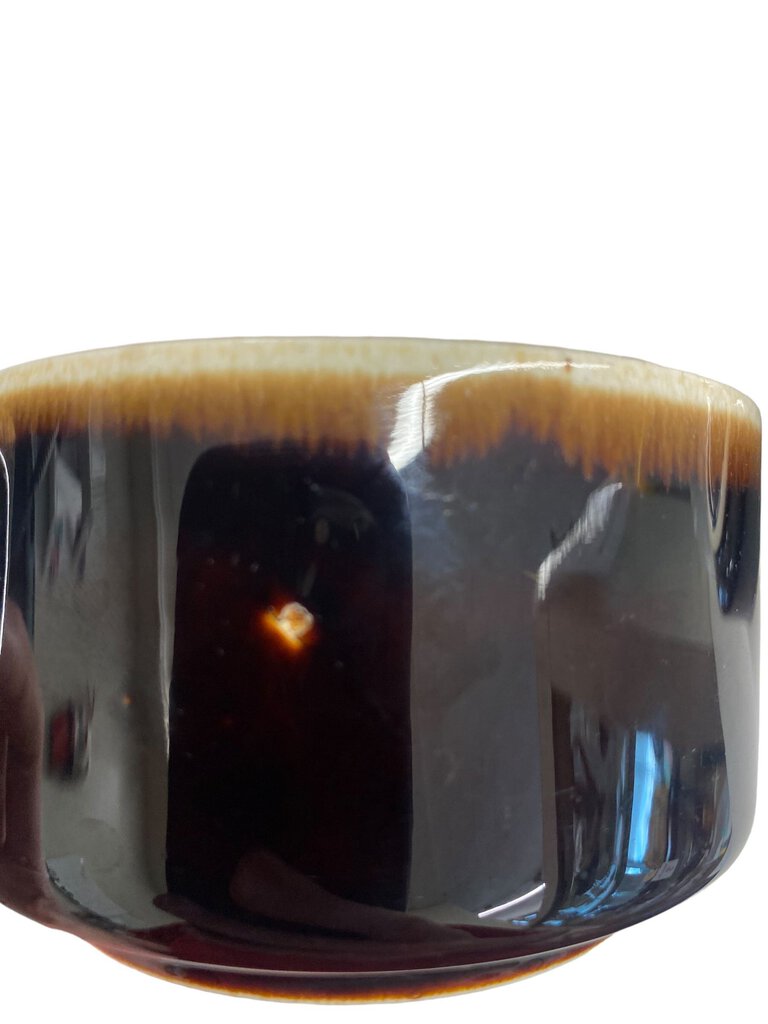 Vintage Pfaltzgraff Brown Drip Glaze Coffee Mugs Set 5